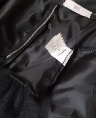 Gonna semipelle nera taglia M