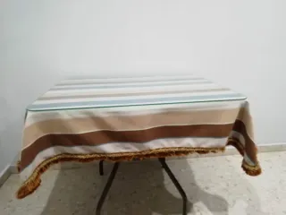 Pack 6 Sillas y Mesa Camilla Madera