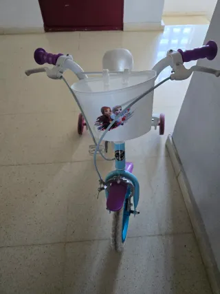 Bicicleta infantil Frozen azul