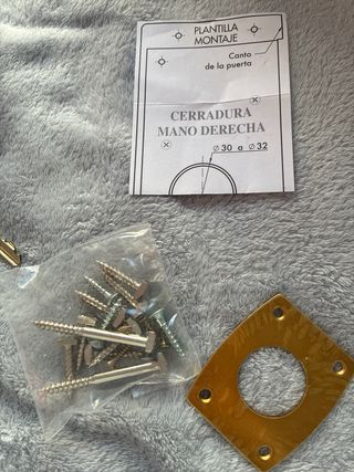 Cerradura de seguridad marrón