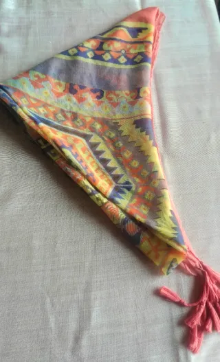 Pañuelo palestino estampado multicolor