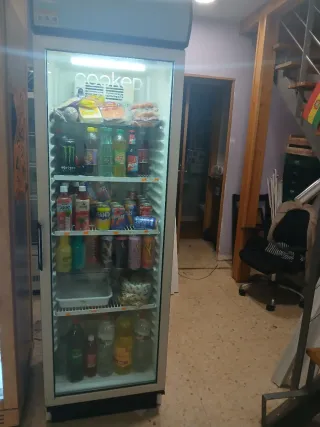 Nevera expositora de una puerta