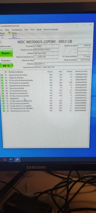 Disco Duro Western Digital 300GB WD3000JS
