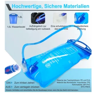 Gilet Corsa con Sacca Acqua 1L