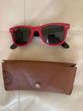 Gafas Ray-Ban Wayfarer Rojas Originales