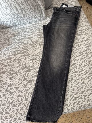 Tejanos Stradivarius negros rectos Talla XL