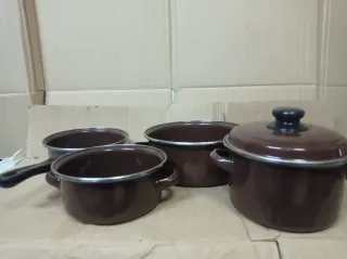 Lote cazo, olla y 2 cazuelas