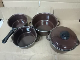 Lote cazo, olla y 2 cazuelas