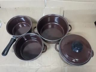 Lote cazo, olla y 2 cazuelas