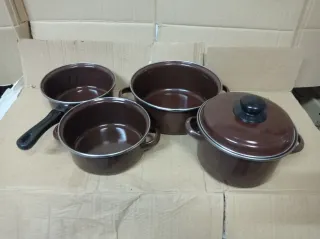 Lote cazo, olla y 2 cazuelas