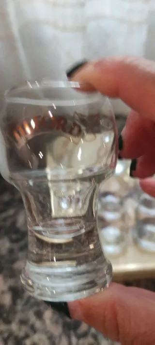 9 Vasos de chupito de cristal a estrenar