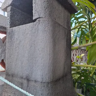 Barbacoa de piedra 2.22 de alto 1 metro ancho 0.70