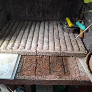 Barbacoa de piedra 2.22 de alto 1 metro ancho 0.70