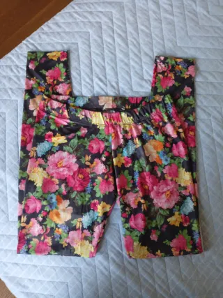 Leggings floreali tg S