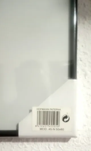 Marco plástico negro 50x60cm