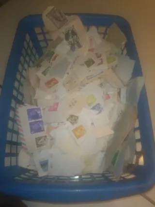 Lote de sellos usados