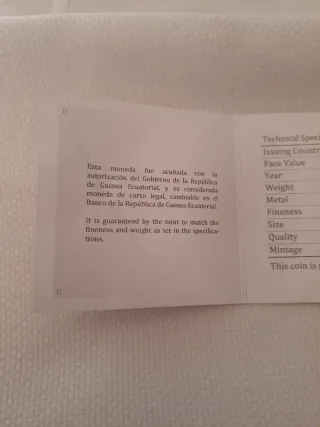 Onza Plata Codex Gigas 2016 Coleccionistas