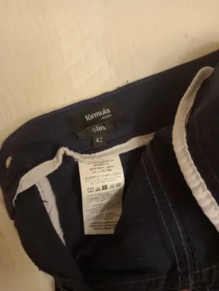 Pantalón azul mujer talla 42 Fórmula Joven
