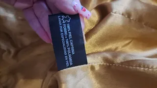 Chaqueta Color Mostaza 100% piel caprina