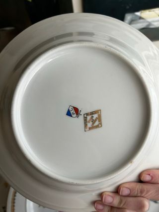 Platos hondos Limoges Ave del paraiso