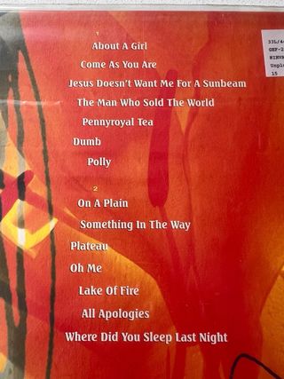 Nirvana MTV Unplugged in New York Vinilo blanco