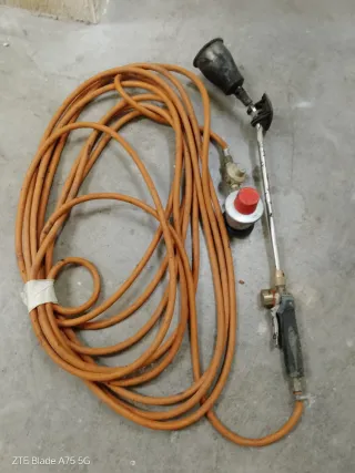 Soplete para tela asfáltica con manguera