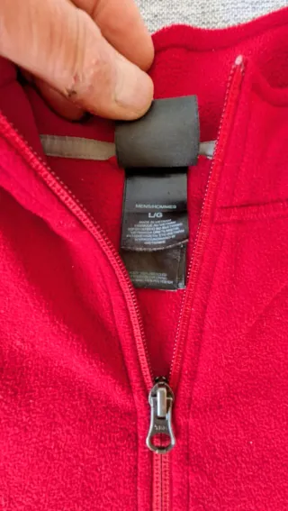 Forro polar The North Face rojo y negro