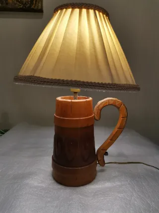 Lamp Lume Brocca Legno Beige Marrone nr 14