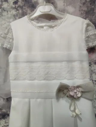 Vestido de comunión blanco niña