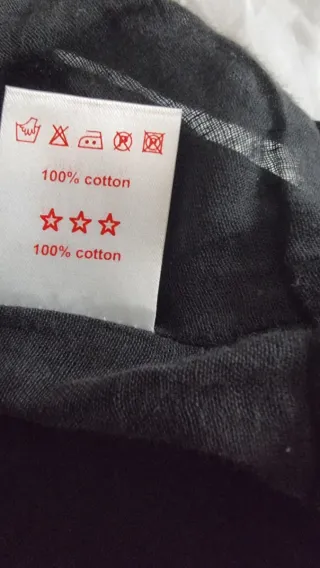 Falda negra bordada mujer talla 46