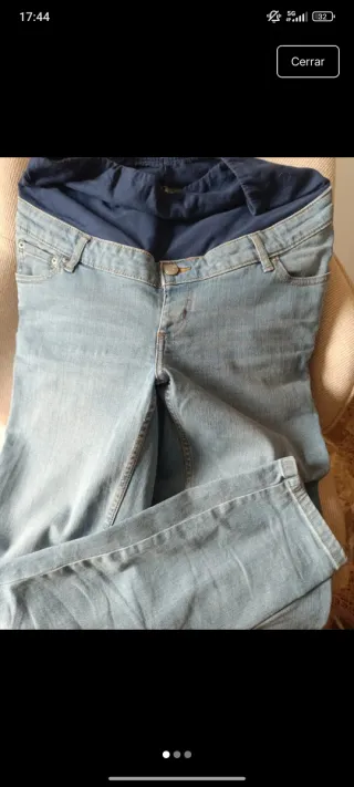 Lote pantalones premamá vaqueros