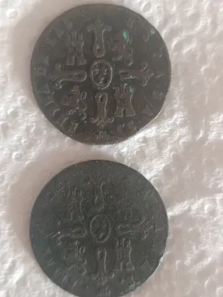 2 Monedas 8 Maravedis Isabel II 1841-1848