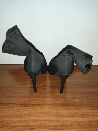 Stivaletti con tacco a spillo/Sock Boots Black 39