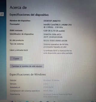Portátil Asus A53S i5 Negro/Plata