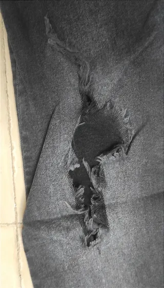 Jeans rotos negros Inside Denim de mujer Talla 38