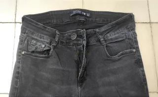 Jeans rotos negros Inside Denim de mujer Talla 38