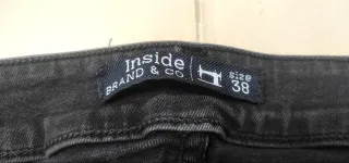 Jeans rotos negros Inside Denim de mujer Talla 38