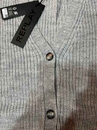 Rebeca Replay Gris Manga Abullonada