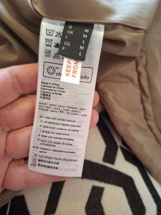 Plumífero largo camel, solo 2 puestas