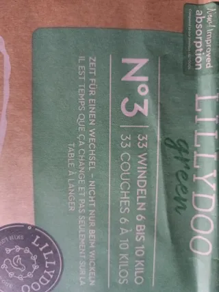 LILLYDOO Talla 3 (6-10 kg) - 91 pañales