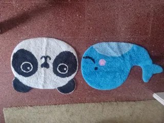 Alfombras Panda y Ballena para Habitación Infantil