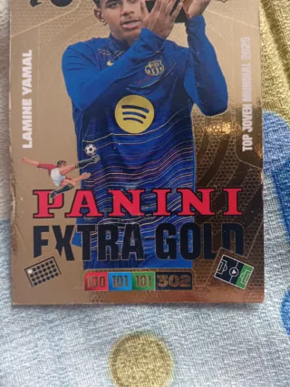 Lamine Yamal Panini Extra Gold 2025