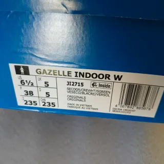 Adidas Gazelle Indoor W Verde Talla 38