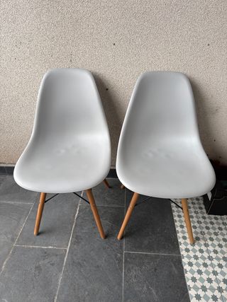 Juego de 2 Sillas Comedor Diseño Nórdico