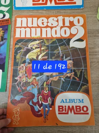 Lote 3 Álbumes Bimbo Nuestro Mundo Atlas 1, 2, 3