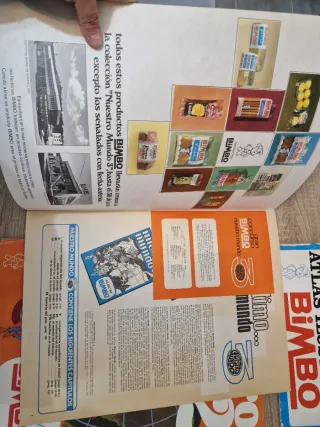 Lote 3 Álbumes Bimbo Nuestro Mundo Atlas 1, 2, 3