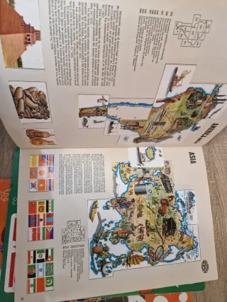 Lote 3 Álbumes Bimbo Nuestro Mundo Atlas 1, 2, 3