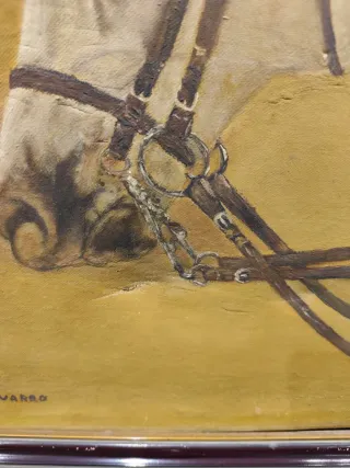 Cuadro de caballo M. Navarro