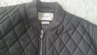 Zara Man Bomber Acolchada kaki