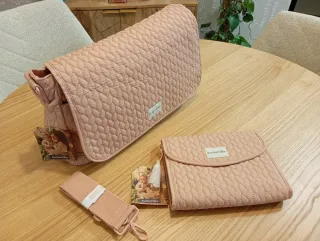 Bolso Maternidad y Neceser Suavinex Rosa